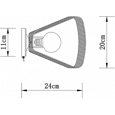 Настенный светильник Maasym A7044AP-1BK