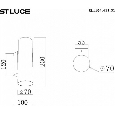 Настенный светильник Earthy SL1194.411.01