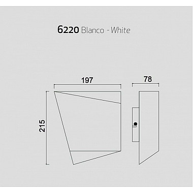 Настенный светильник Asimetric 6220
