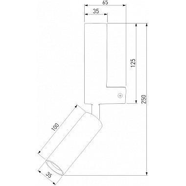 Настенный светильник Pitch 40020/1 LED белый
