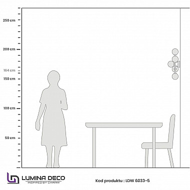Настенный светильник Lumina Deco Marsiada LDW 6033-5 CHR