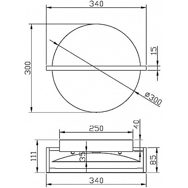 Настенный светильник Mira MOD279WL-L14B3K