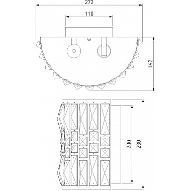 Настенный светильник Lory 10125/2