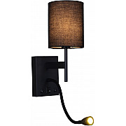 Настенный светильник 86210-9.2-001KT LED3W+E14 BK