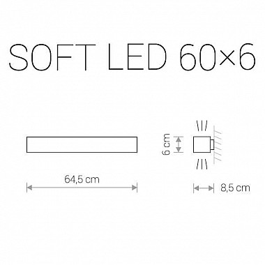 Настенный светодиодный светильник Nowodvorski Soft Led 9525