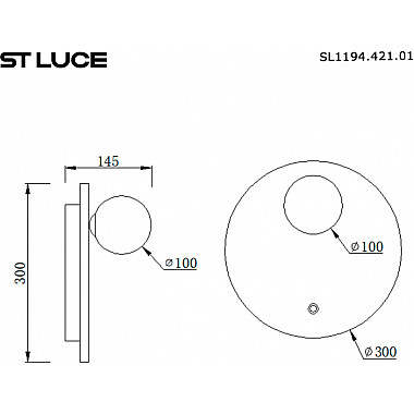 Настенный светильник Earthy SL1194.421.01
