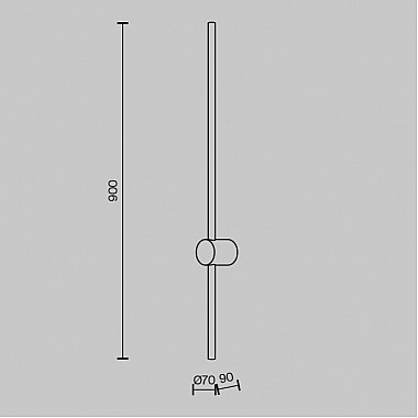 Настенный светильник Light stick MOD237WL-L11BS3K