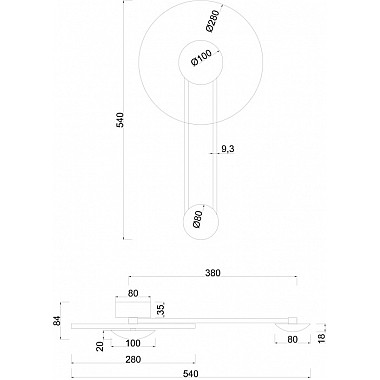 Настенный светильник Biscotto A2640AP-1GO