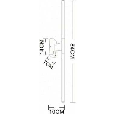 Настенный светильник Lines A2029AP-1CC