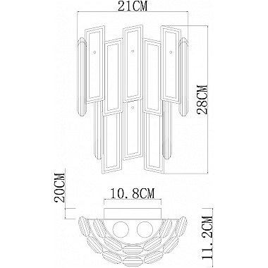 Настенный светильник Romilda 3512/02 AP-3