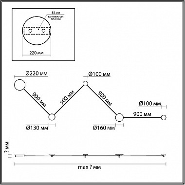 Настенный светильник Travertino 6625/25WL