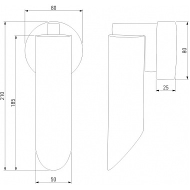 Настенный светильник Wing 40037/1 хром