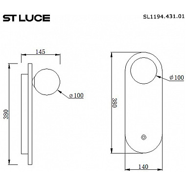 Настенный светильник Earthy SL1194.431.01