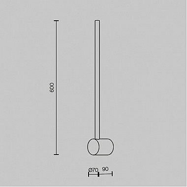 Настенный светильник Light stick MOD237WL-L6B3K