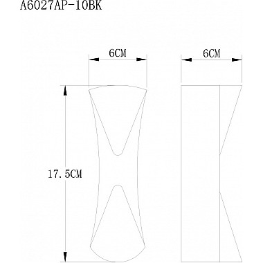 Настенный светильник Lesath A6027AP-10BK