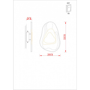 Настенный светильник Libertas A2096AP-5PB