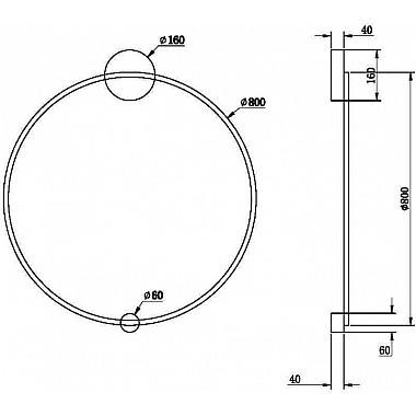 Настенный светильник Halo MOD005WL-L46BSK