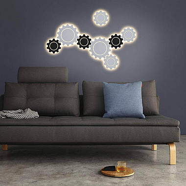 Настенный светодиодный светильник Elektrostandard Gear L LED черный MRL LED 1100 4690389125386