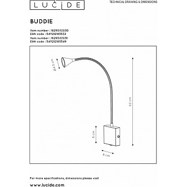 Настенный светильник Buddy 18293/03/31