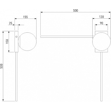 Настенный светильник Fredo 40035/1 белый