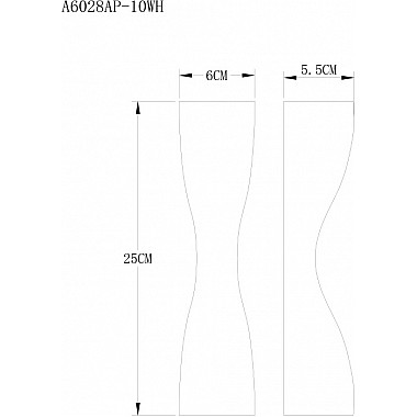 Настенный светильник Algedi A6028AP-10WH