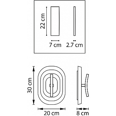 Настенный светильник Erica 609641
