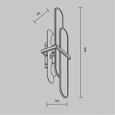 Настенный светильник Marmo MOD099WL-02G2