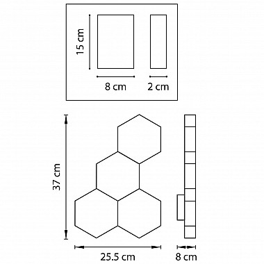 Настенный светодиодный светильник Lightstar Favo 750641