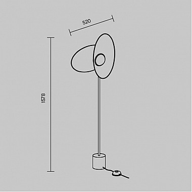 Торшер Evolution MOD396FL-L10W3K