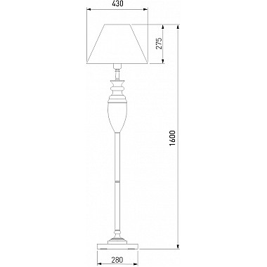 Торшер Majorka 009 белый