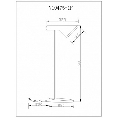 Торшер Turin V10475-1F