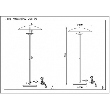 Торшер Armonico SL6502.205.01