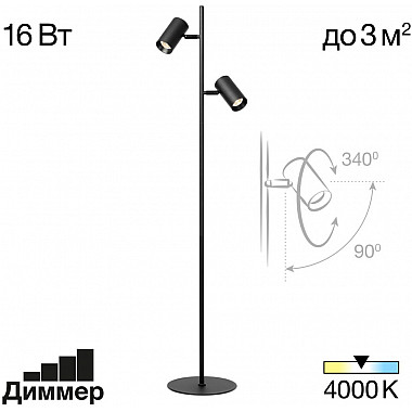 Торшер Twin CL809011N