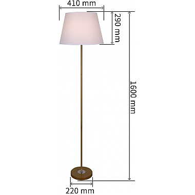 Торшер 03910-0.6-02 GOLD