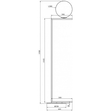 Торшер K2GF-825BR