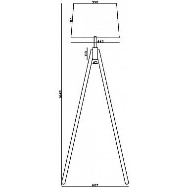Торшер Calvin Z177FL-01W