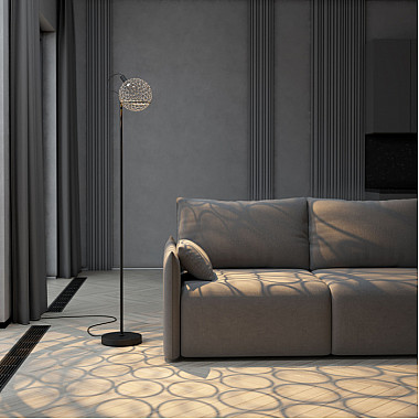 Торшер Gemini 80492/1 черный