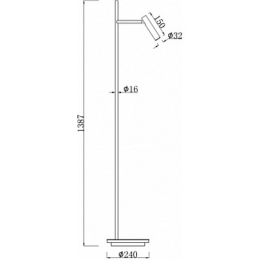 Торшер Estudo Z010FL-L8W3K