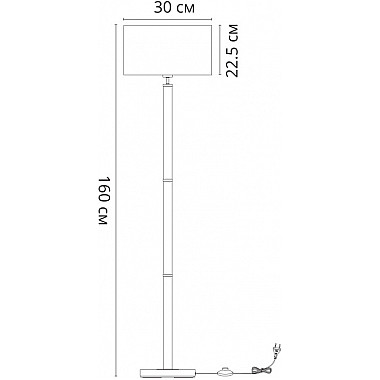 Торшер Robert A5029PN-1SS