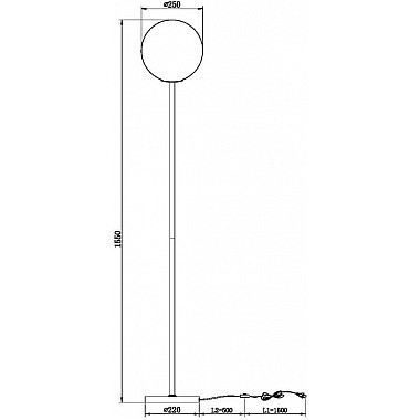 Торшер Ring MOD013FL-01B