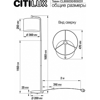 Торшер Тевин CL806031