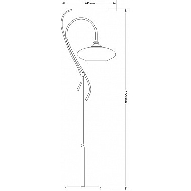 Торшер San Marino Shade SAN-LS-1(Z)CR