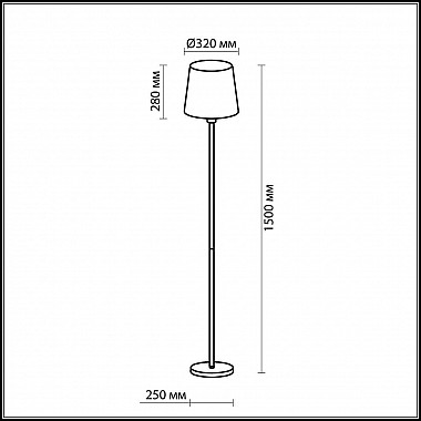 Торшер Odeon Light Glen 2266/1F