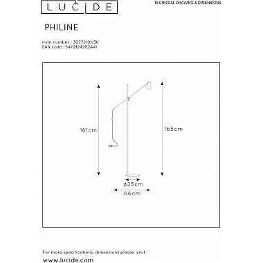 Торшер Philine 30772/01/30