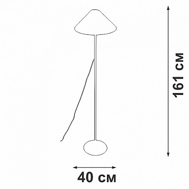Торшер V3018-1/1P