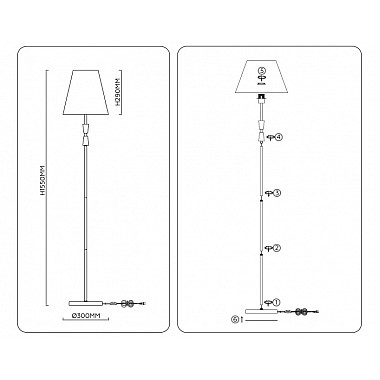 Торшер High Light LH75059