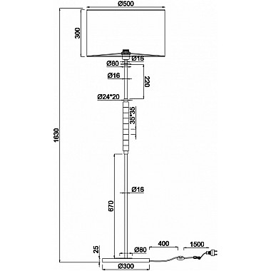 Торшер Torony MOD066FL-01CH
