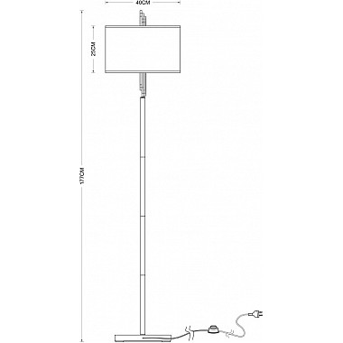 Торшер Julietta A5037PN-2CC