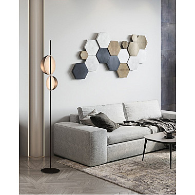 Торшер Floor lamp 10728F black/gold
