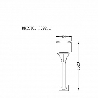 Торшер Lucia Tucci Bristol F892.1